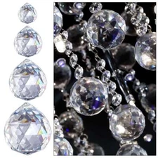 US FENG SHUI Hanging Crystal Ball Clear Faceted Sphere Sun Catcher Rainbow Prism