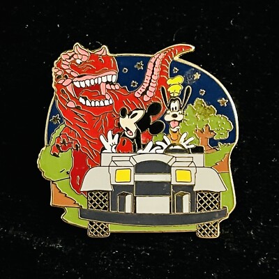 AP Mickey Goofy Dinosaur Ride Jeep Chester Hester DinoRama Mystery Disney Pin