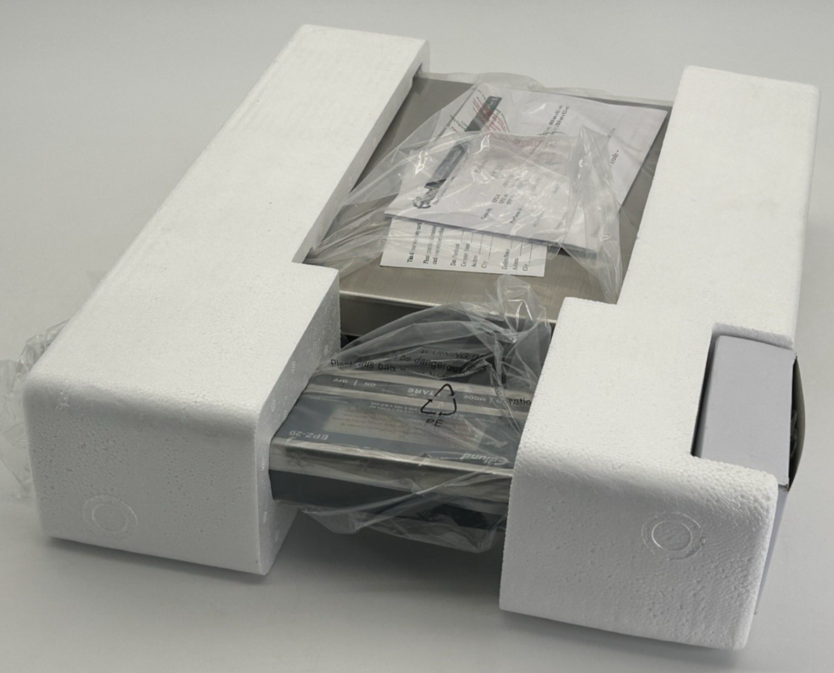 NEW Edlund EPZ-20 20 lb Digital Pizza Scale 12-1/4" x 12-1/2" Stainless Steel