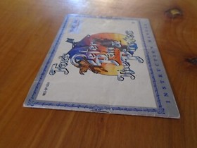 Fox's Peter Pan & The Pirates Nintendo NES Manual Only ~ Instruction Booklet