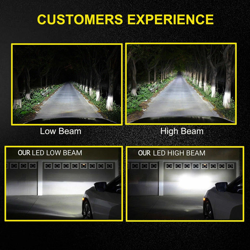 Kit de faros LED H1 6000K bombilla haz bajo 2X para ACURA RSX 2002 2003 2004 - 2006 Foto 3 de 4