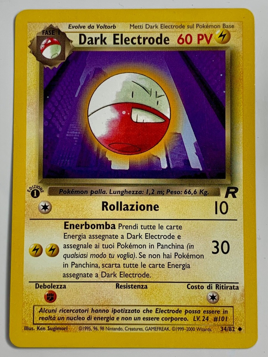 dark electrode pokemon card value Amazon.com: Pokemon Team Rocket Uncommon Card #34/82 Dark Electrode : Toys & Games