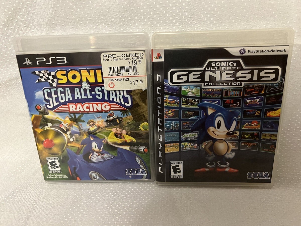 Sonic Sega All-Stars Racing Ultimate Genesis Collection PlayStation  PS3