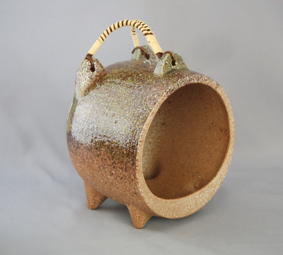 Santo 10235 Banko Ware Katori Senkou Pig Kayaributa 18cm Santo 10235 Banko Ware Katori Senkou Pig Kayaributa 18cm