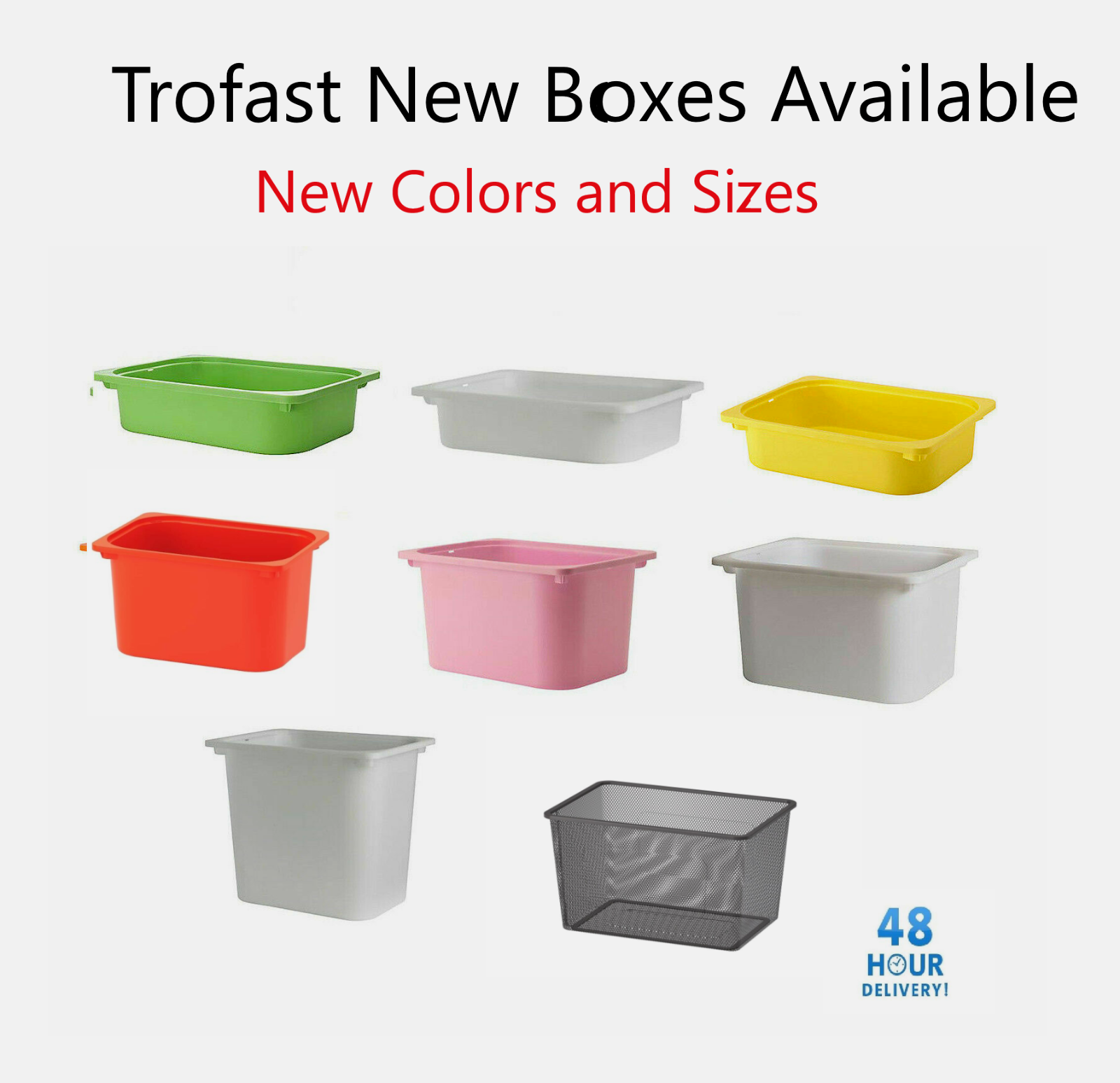 IKEA TROFAST Storage Boxes To Fit TROFAST Units in Various Sizes and Colors  NEW