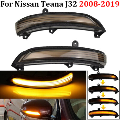 For Nissan Teana J32 Maxima 2008-19 LED Dynamic Turn Signal Light Mirror Lamp