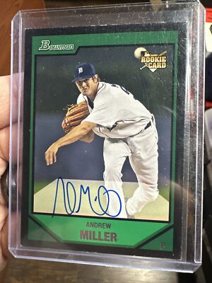 2007 Bowman RC Rookie Auto SP Andrew Miller Detroit Tigers