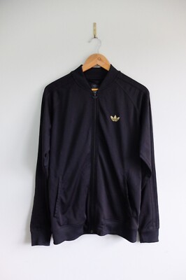 Adidas Trefoil Outline Trainingsjacke S Schwarz Gold Bomber Superstar 2008
