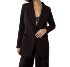 Women's Luxury Handmade designer celebrity black  blazer / Jacket.