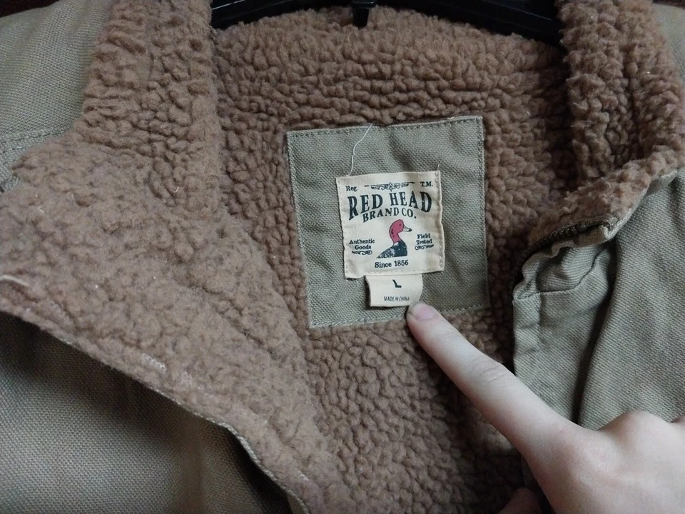 Red Head Brand Co. Mens Khaki Duck Hunting Vest Sz Large - Image 2 of 4