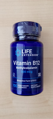 Life Extension Vitamin B12 als Methylcobalamin 500mcg - 100 Lutschtabletten