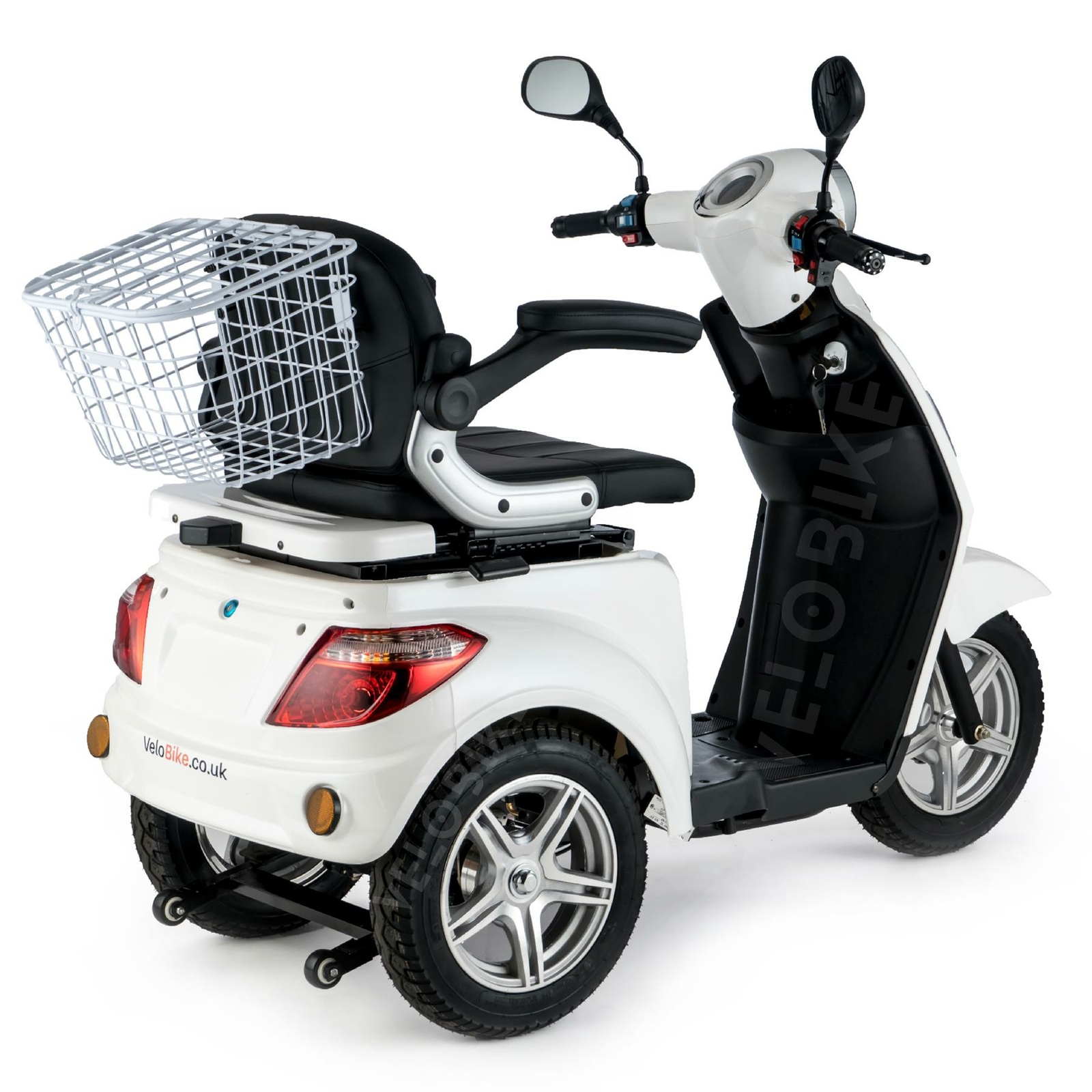 Scooter électrique 3 Roues VELECO Cristal - 1000W, Noir, Pour Adulte/senior, Autonomie 40-60km - NEUF