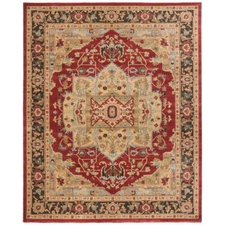 SAFAVIEH Mahal Collection MAH625B Natural / Navy Rug