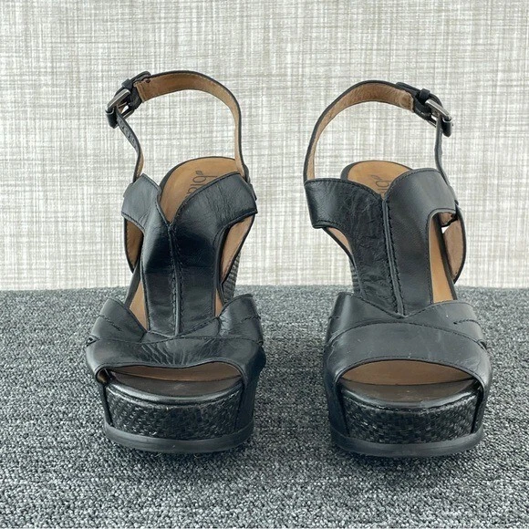 Biala Cuero Negro Peep to Heel Mujer Talla 39M (8) 2213 Foto 2 de 4