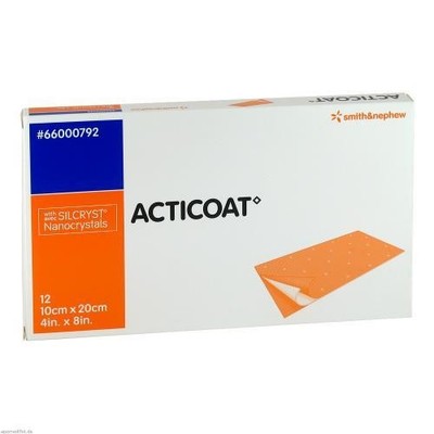ACTICOAT 10x20 cm antimikrobielle Wundauflage 12 St