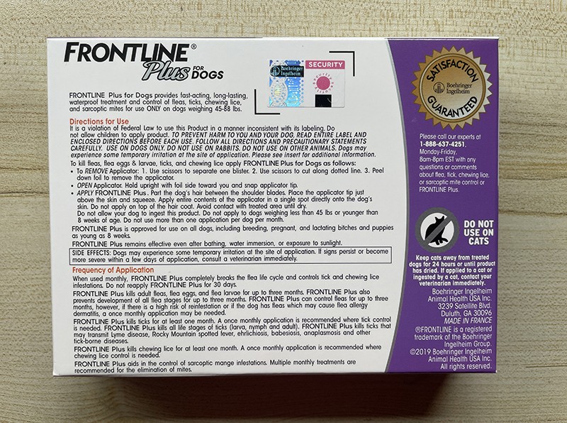 For Large Dogs 45-88Lbs ,6 DOSES ,BRAND NEW, SEALED,US Stock,Free Shipping