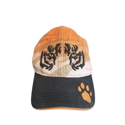 Bronx Zoo NY Tiger Hat Cap Child Size Adjustable Orange Black Embroidered
