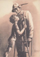 CARTOLINA MILITARE ,ALPINI - DIVISIONE MONTEROSA - ILL. BOCCASILE - FASCISMO