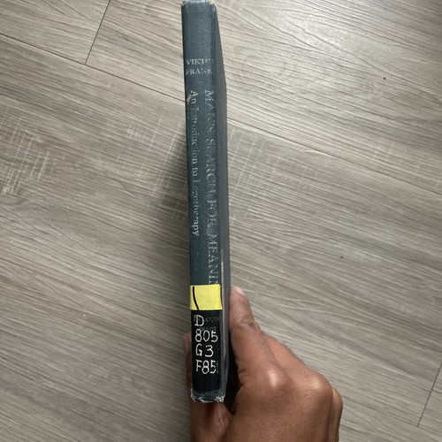 1st Ed., 7th Printing | Man’s Search For Meaning by Viktor Frankl 1968 enlarged