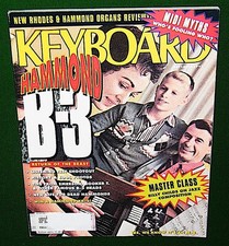 Hammond B-3 XB-2 History, Keith Emerson RHODES VK 1000 in 1991 Keyboard Magazine