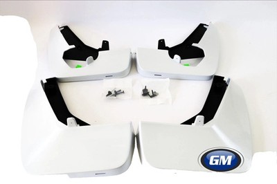 2021-2024 Cadillac Escalade Front & Rear Molded Splash Guard Pkg Crystal White