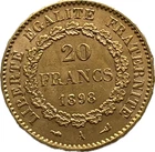 France 1898 20 Francs gold in very fine condition