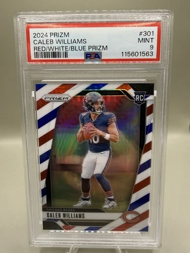 2024 Panini Prizm - Rookies Caleb Williams #301 Red White & Blue Prizm (RC)