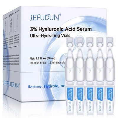 Hyaluronsäure Serum Fläschchen 3% Ultra Hydrating Anti Aging Falten Feuchtigkeitscreme 30
