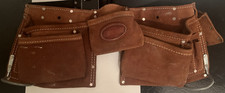 Original Bucket Boss Brand Suede Leather Utility Tool Belt Pouches Hammer Rings