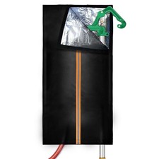 Outdoor Faucet Cover for RV Park  Yard Hydrant 35"x15" 35  H x 15  W, Black