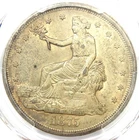 1875-S Trade Silver Dollar T$1 Coin - Certified PCGS AU58 - $1,100 Value