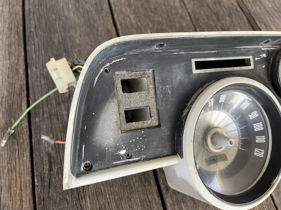 Cuadro de instrumentos Mercury Cougar 1967 1968 OEM 67 68 indicadores bisel de cableado  Foto 4 de 4