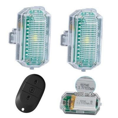  1000mAh Wireless Led Strobe Light with Remote Control Led Anti Collision 2PCS