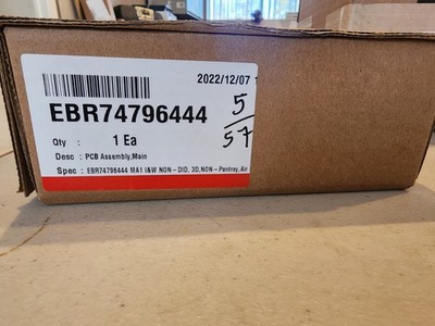 Brand new LG OEM main control board, part EBR74796444 Fast Shipping