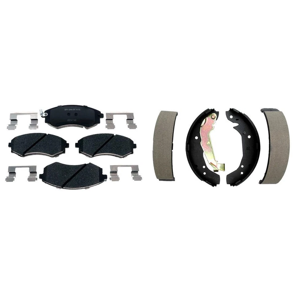 Kit pastillas de freno y zapatas de freno delanteras traseras metálicas para Hyundai Sonata 1999-2001 Foto 4 de 4