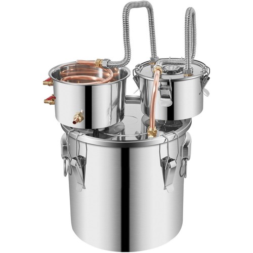 Alcohol Still Copper Tube Circulating Pump 3 Pot Stainless Steel Home Brewing