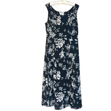 Coldwater Creek Women's Size PS Reversable Dress Floral & Polka Dot Fit & Flare