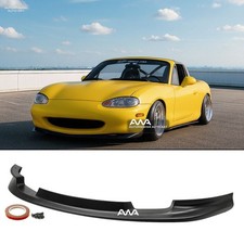 Fits 99 00 Miata Mx-5 Gv Style Pu Front Bumper Chin Lip Body Kit Ground Effect Fits 99 00 Miata Mx-5 Gv Style Pu Front Bumper Chin Lip Body Kit Ground Effect