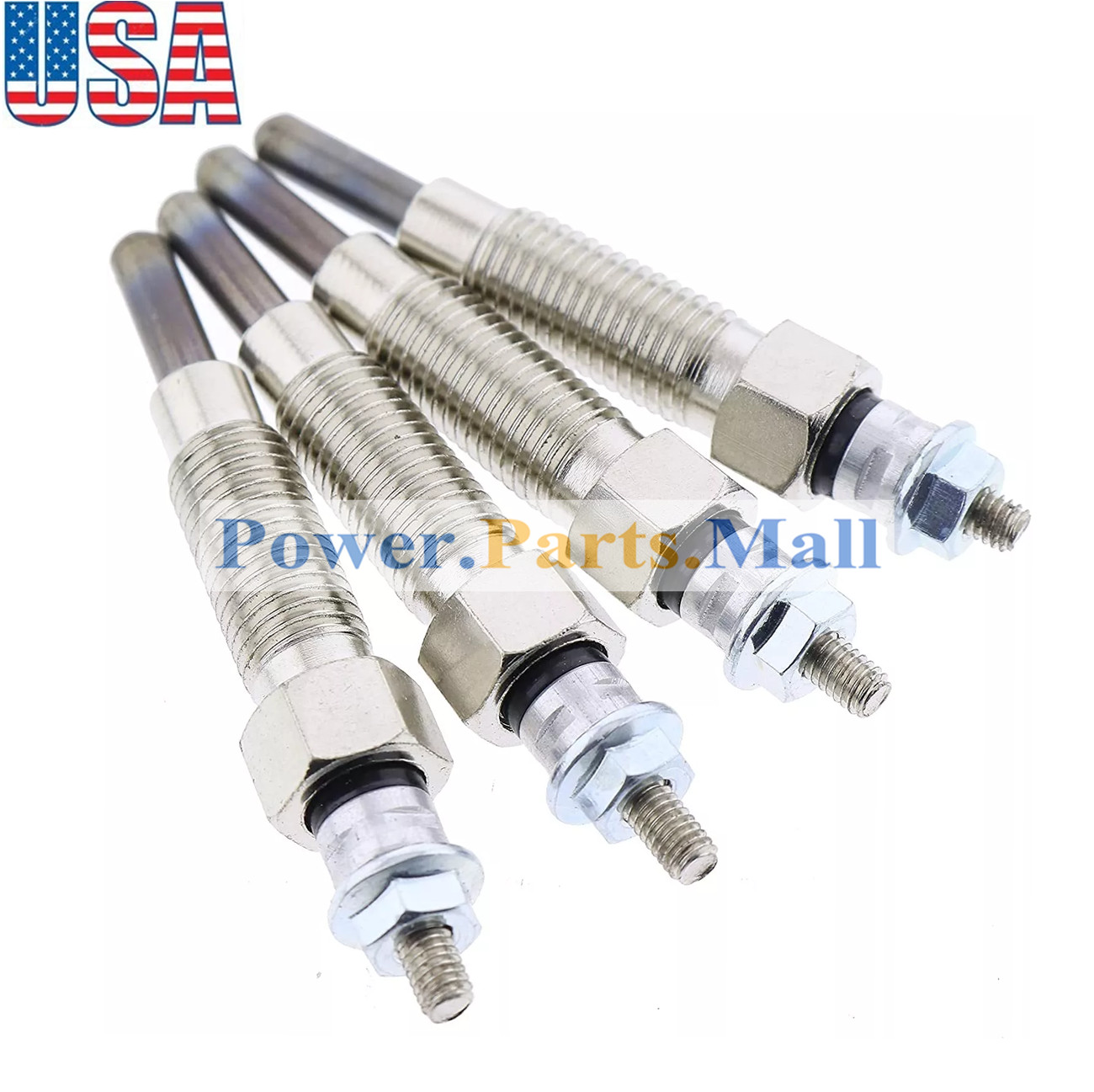 New 4 pcs Glow Plug 15221-65510 15401-65510 Kubota 76234 for BOBCAT 743 643 743B