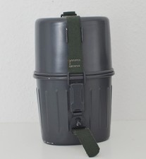Bundeswehr Feldflasche Aluminium PSL71 1L Grau Wie neu