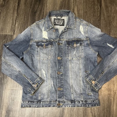 Gridhause   Men s  Jean Jacket large Blue denim 