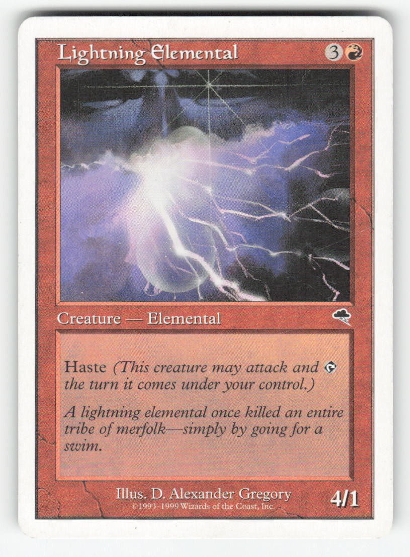 Lightning Elemental Common Battle Royale Box Set Magic: The Gathering LP