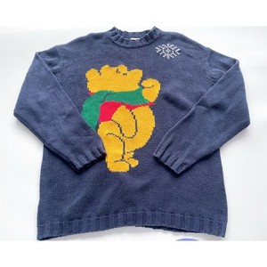 Sweat Vintage Adulte Disney Winnie L'ourson Années 90 - Taille XXXL, Gris