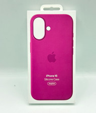 Genuine Official Apple iPhone 16 Silicone Case Cover MYY53ZM/A - Fuchsia - New