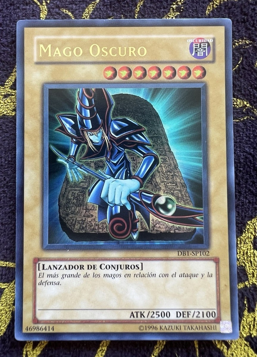 Yugioh Dark Beginnings 1 Dark Magician DB1-EN102 Spanish LP/MP SP102 Mago  Oscuro