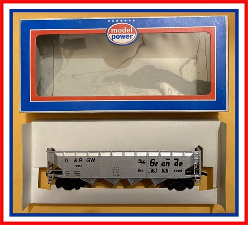 MODELO POWER _ ESCALA HO _ #6931 _ D & R G / RIO GRANDE _ COCHE TOLVA DE 4 BAHÍAS _ SIN USAR, EN CAJA | Zustand: New