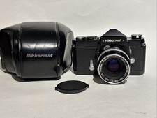 Nikon Nikkormat FT 35mm Film Camera (Black) w/ Nikkor-H 50mm f/2 Lens & Case