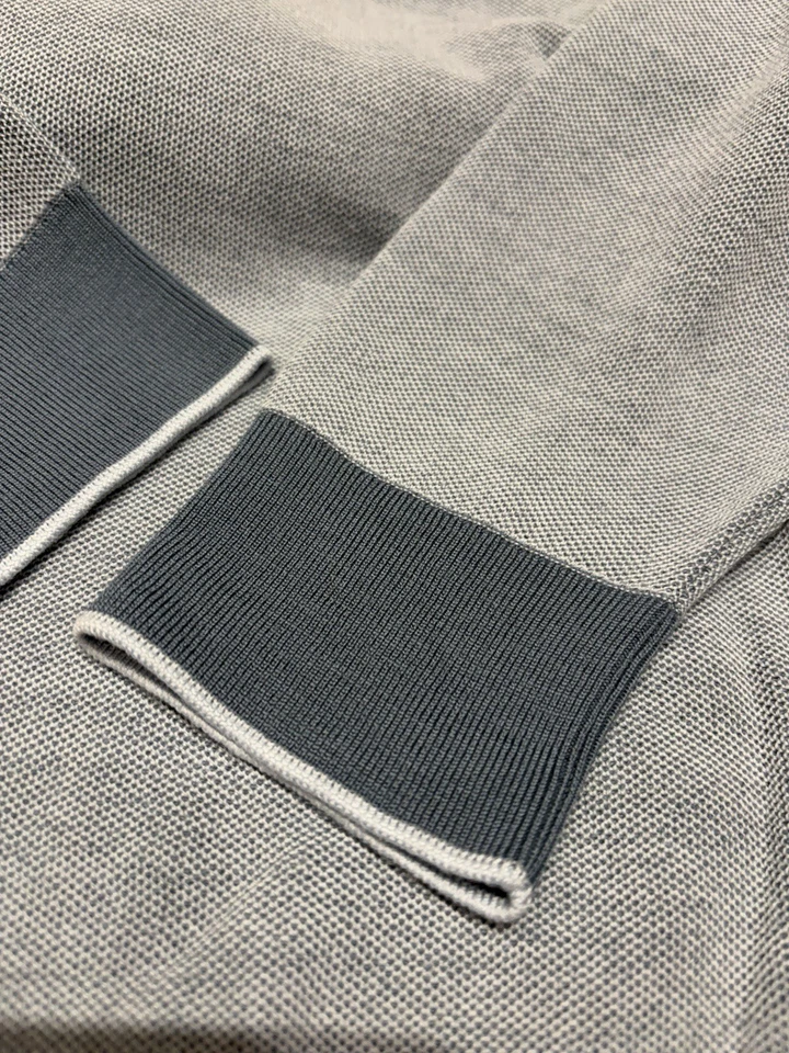 **Loro Piana Hombre Cuello Redondo Contraste Suéter Lana Cachemira Nuevo Talla 50 Como Nuevo Wow* Foto 2 de 4