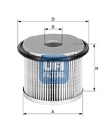 Kraftstofffilter Ufi 26.682.00 Filtereinsatz FüR 22 Lancia 8E 8B Fiat 6B CitroËN