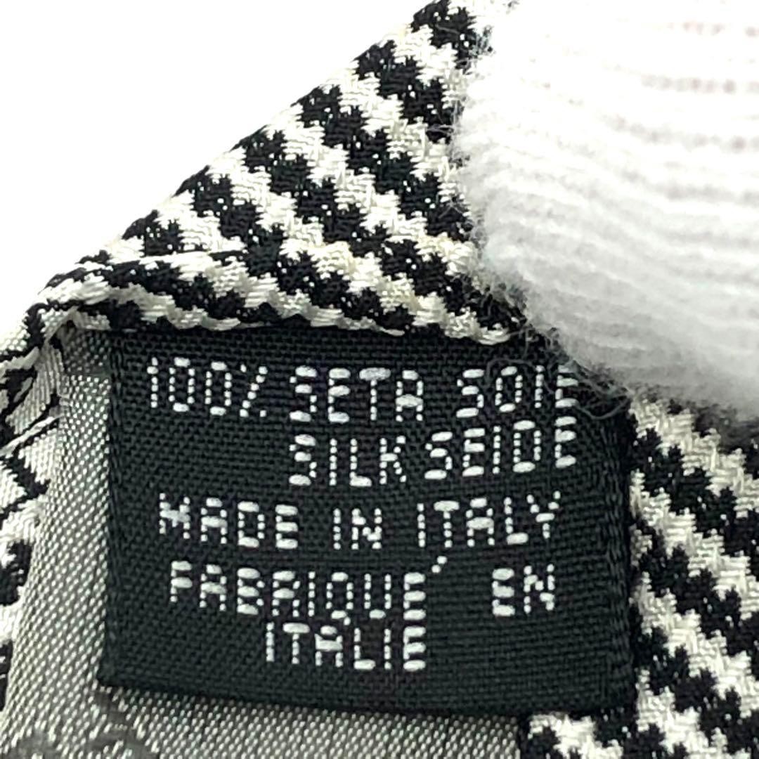 FENDI FF Logo Pattern Black Gray Necktie Used thumbnail 5